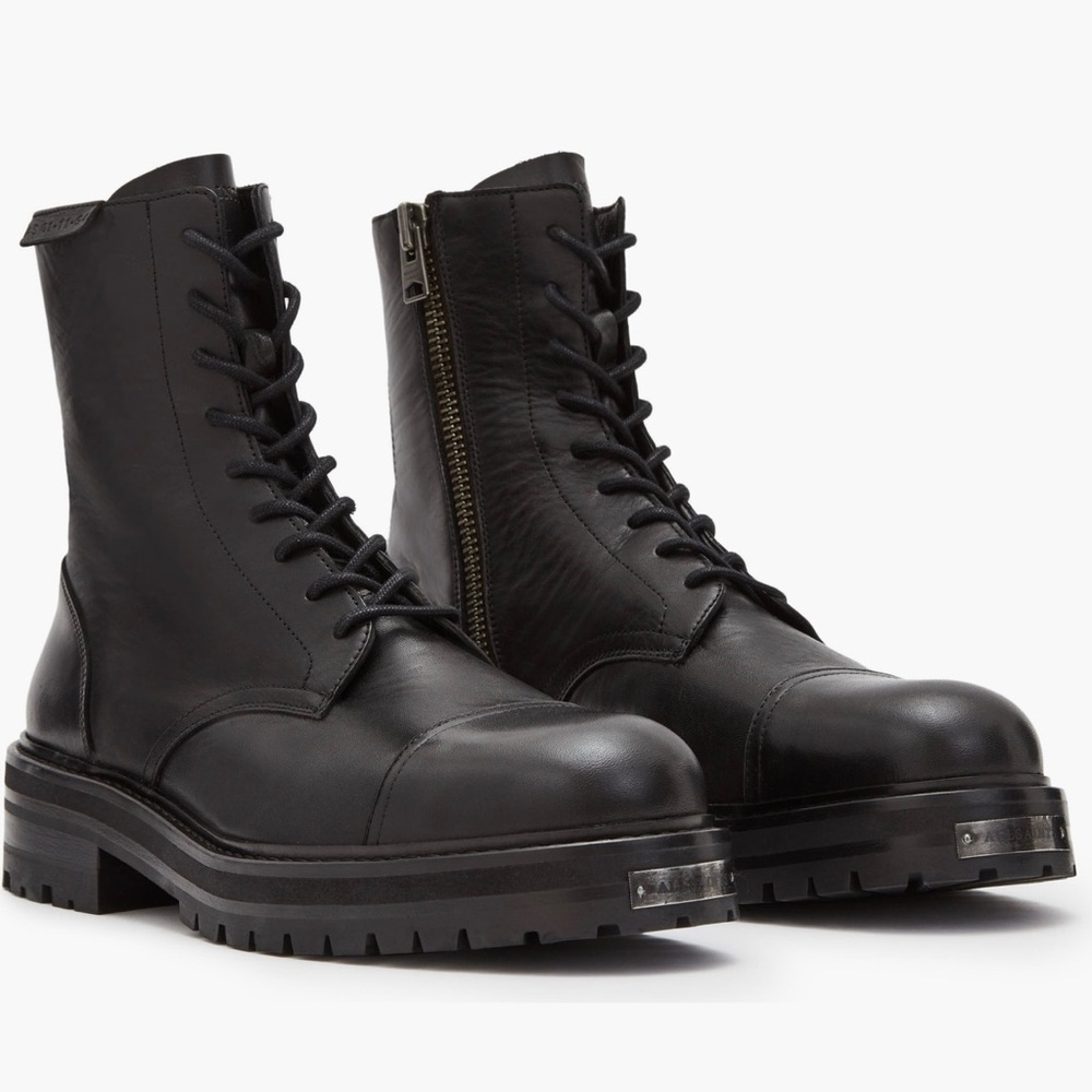 AllSaints Hank Combat Boot (Men) 11M Black  HARDLY EVER WORN AND LIKE NEW.